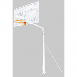 Jgo canastas antivandalicas baloncesto new tubo 114 mm lacada -incluye aros, redes y tableros-