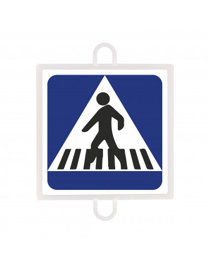 Panel de señalización trafico de indicación nº 3 (paso peatones)