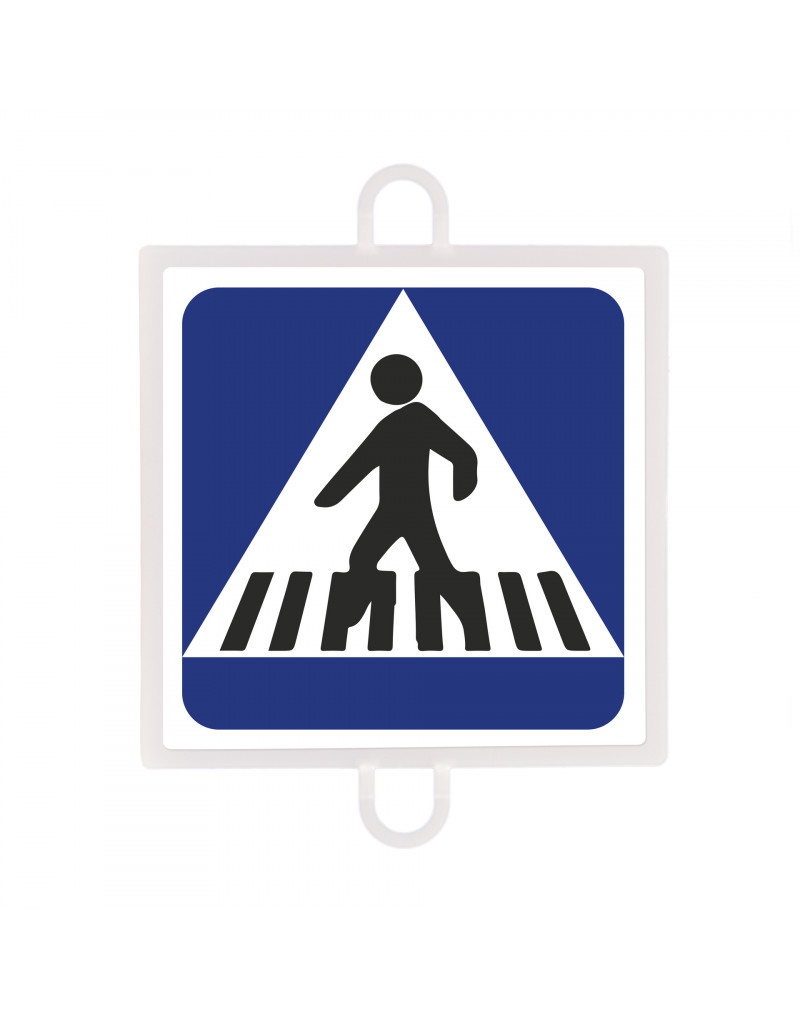 Panel de señalización trafico de indicación nº 3 (paso peatones)