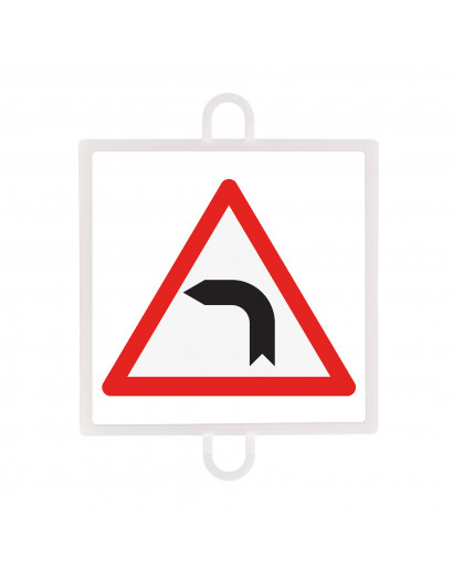 Panel de señalizacion trafico de peligro nº 12 (curva izquierda)