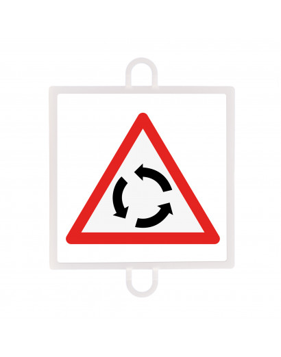 Panel de señalizacion trafico de peligro nº 1 (intersección giratoria)