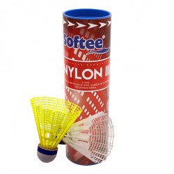 Volantes badminton softee 'nylon iii' 6uds