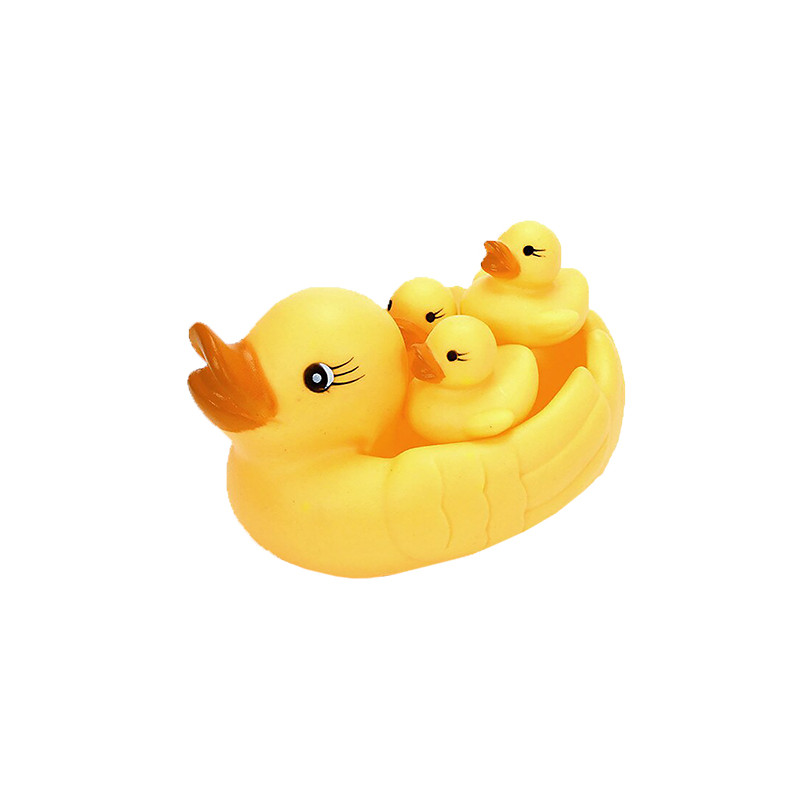 Familia de patos de goma