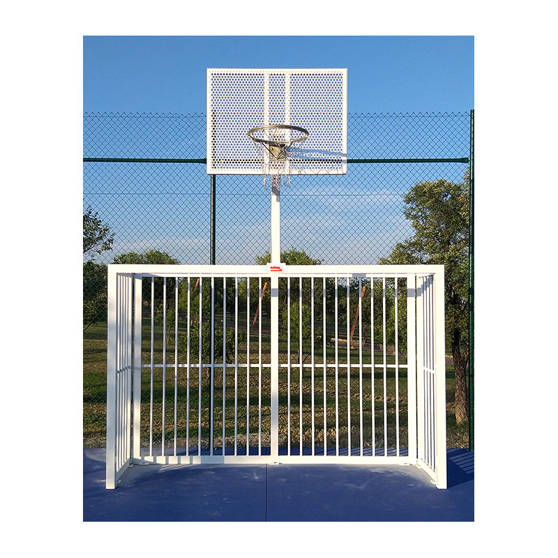 Juego porterias f.sala/balonmano - canasta basket antivandalica