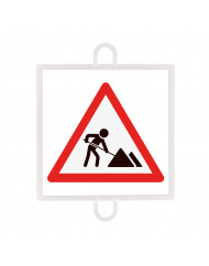 PANEL DE SEÑALIZACION TRAFICO DE PELIGRO Nº 7 (OBRAS)