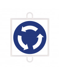 PANEL DE SEÑALIZACION TRAFICO DE OBLIGACION Nº 4 (INTERSECCION)