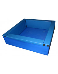 PISCINA CUADRADA LLENADO PELOTAS, 150 X 150 X 40 CM ALTO X 15 CM ANCHO