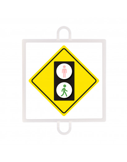PANEL DE SEÑALIZACIÓN TRÁFICO DE ADVERTENCIA Nº 4 (PEATONES VERDE)