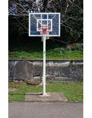 JUEGO CANASTAS MINIBASKET DELUXE MONOTUBO TUBO 100 FJAS CON BASE PARA ANCLAJE -SIN TABLERO NI ARO-