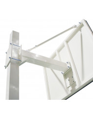 JUEGO CANASTAS MINIBASKET DELUXE MONOTUBO TUBO 100 FJAS CON BASE PARA ANCLAJE -SIN TABLERO NI ARO-