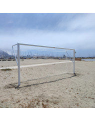JUEGO PORTERÍAS FÚTBOL-PLAYA ALUMINIO 90 MM