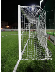 JUEGO PORTERÍAS ALUMINIO FÚTBOL 11  120X100 MM FIJAS
