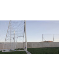 JGO PORTERÍAS FÚTBOL 7 METÁLICAS TRASLADABLES TUBO 80 MM REGLAMENTARIAS