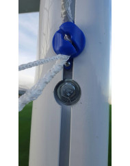 JUEGO PORTERÍAS ALUMINIO FÚTBOL 11  120X100 MM FIJAS