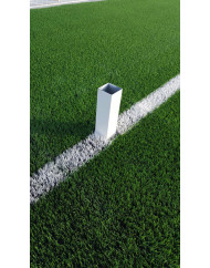 JUEGO PORTERÍAS ALUMINIO FÚTBOL 11  120X100 MM FIJAS
