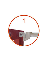 JGO PORTERÍAS F.SALA/BALONMANO METÁLICAS  80X80MM ABATIBLES
