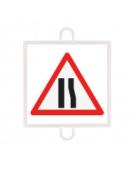 PANEL DE SEÑALIZACION TRAFICO DE PELIGRO Nº 9 (EXTRECHAMIENTO)