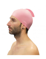 LOTE 10 GORROS NATACIÓN SILICONA CON ALETA SOFTEE