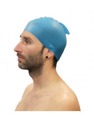 LOTE 10 GORROS NATACIÓN SILICONA CON ALETA SOFTEE