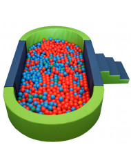 PISCINA OVALADA LLENADO PELOTAS, 300 X 150 X 40 CM ALTO X 15 CM ANCHO
