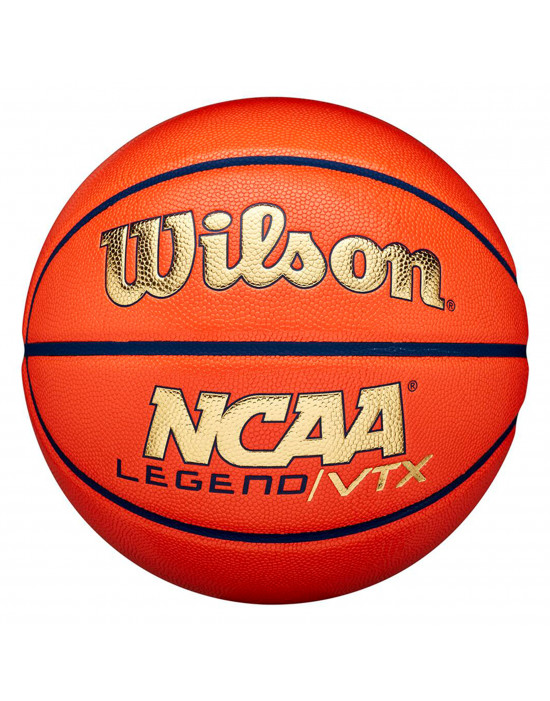 Balón baloncesto wilson ncaa legend vtx bskt orange/gold talla 7