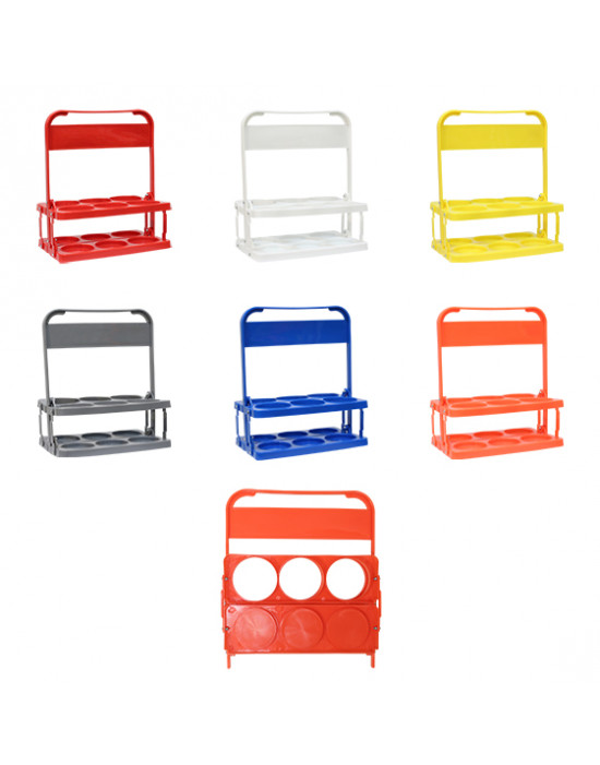 Portabotellas pvc basic 6uds
