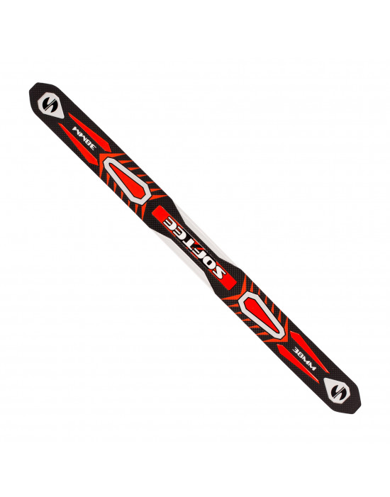 Protector softee padel geometría rojo