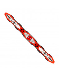 Protector softee padel rombos rojo 3t