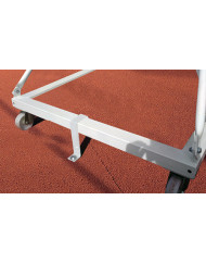 JUEGO CANASTAS BALONCESTO DELUXE MONOTUBO TUBO 100 TRASLADABLE 2 RUEDAS CON CARRO  -SIN TABLERO, ARO