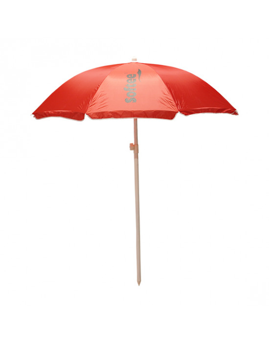 Sombrilla softee beach roja