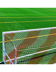JUEGO PORTERÍAS ALUMINIO FÚTBOL 11  120X100 ABATIBLES CON ARQUILLOS GALVANIZADOS EN CALIENTE