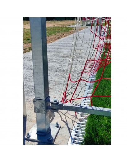 JGO PORTERÍAS AL. FÚTBOL7 90MM ABATIBLES ARQUILLOS GALV CALIENTE