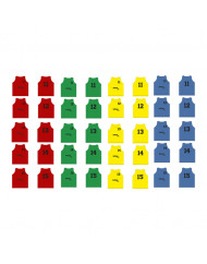 Set 5 petos softee numerados del 11 al 15