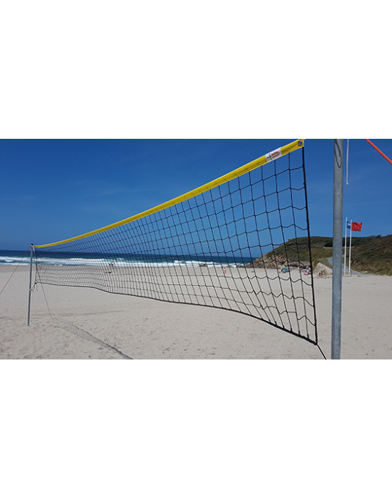 Red voley playa 3 mm linea premium con cinta amarilla