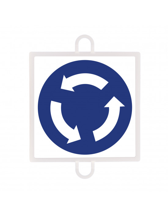 Panel de señalización tráfico de obligación nº 4 (intersección)