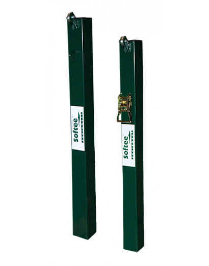 Juego postes de pádel fijos cuadrados 80x80mm
