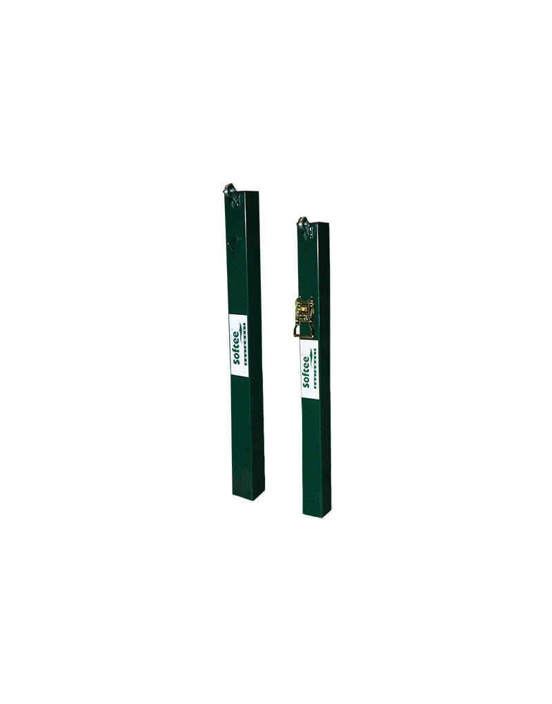 Juego postes de pádel fijos cuadrados 80x80mm