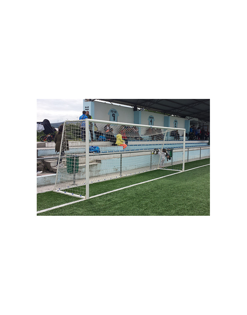 Jgo porterías fútbol 7 metálicas trasladables tubo 80 mm reglamentarias