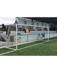 Jgo porterías fútbol 7 metálicas trasladables tubo 80 mm reglamentarias
