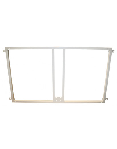 Soporte metalico para sujeccion tablero y aro baloncesto a la pared- blanco