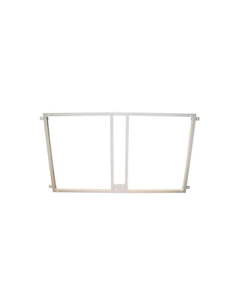 Soporte metalico para sujeccion tablero y aro baloncesto a la pared- blanco