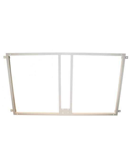 Soporte metalico para sujeccion tablero y aro baloncesto a la pared- blanco