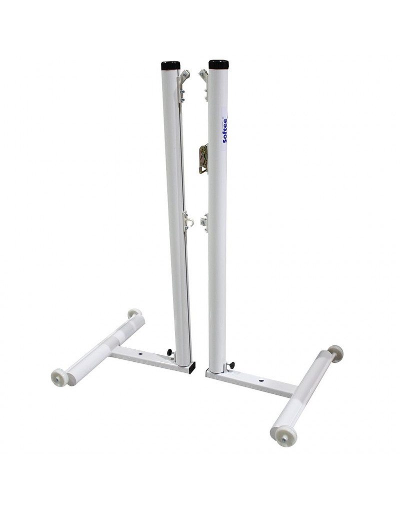 Juego postes bádminton aluminio deluxe tubo 90mm