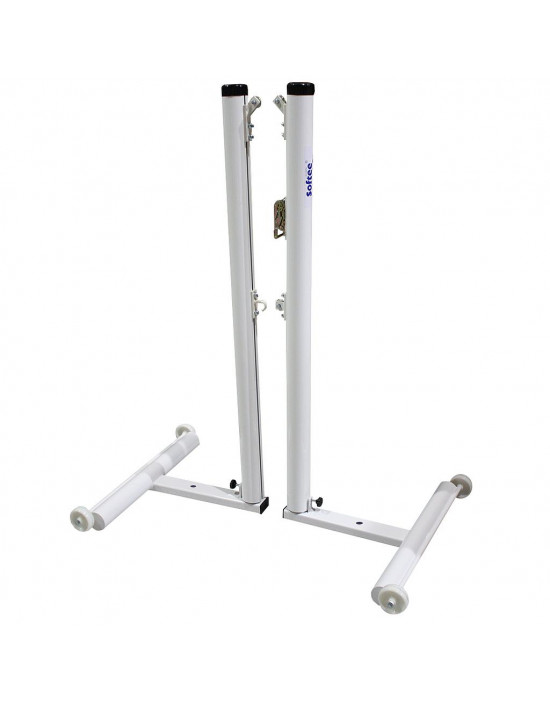 Juego postes bádminton aluminio deluxe tubo 90mm