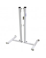 Juego postes bádminton aluminio deluxe tubo 90mm