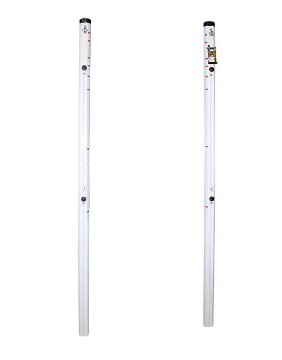 Juego postes multialturas aluminio tubo de 90mm fijos