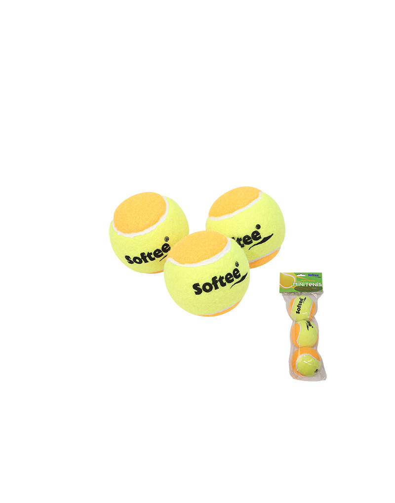 Bolsa 3 pelotas softee de minitenis Bolsa 3 pelotas softee de minitenis