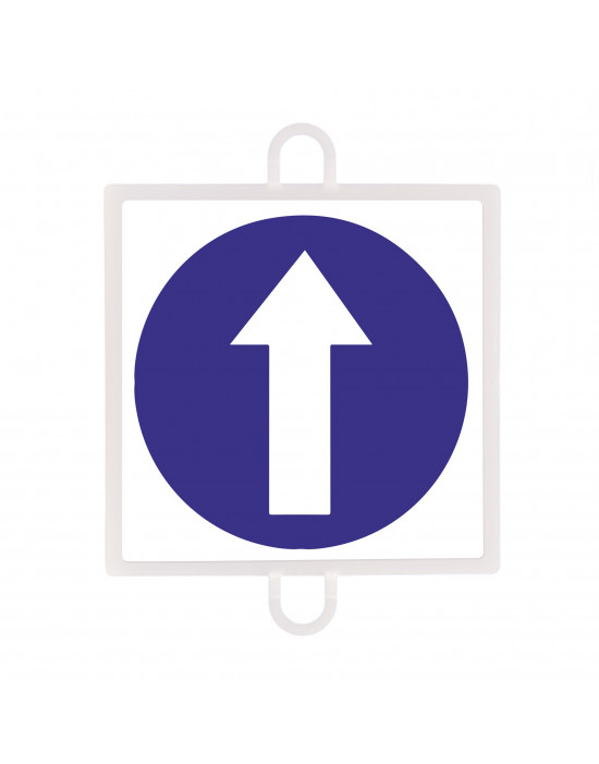 Panel de señalización tráfico de obligación nº 1 (sentido)