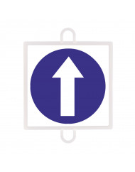 Panel de señalización tráfico de obligación nº 1 (sentido)