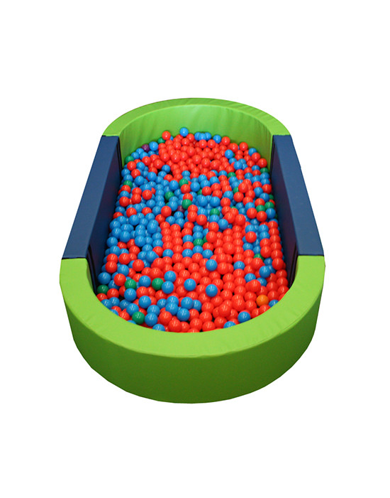 Piscina ovalada llenado pelotas, 300x150x40cm alto x 15cm ancho